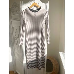 NWOT Zara Long Ribbed Striped Dress